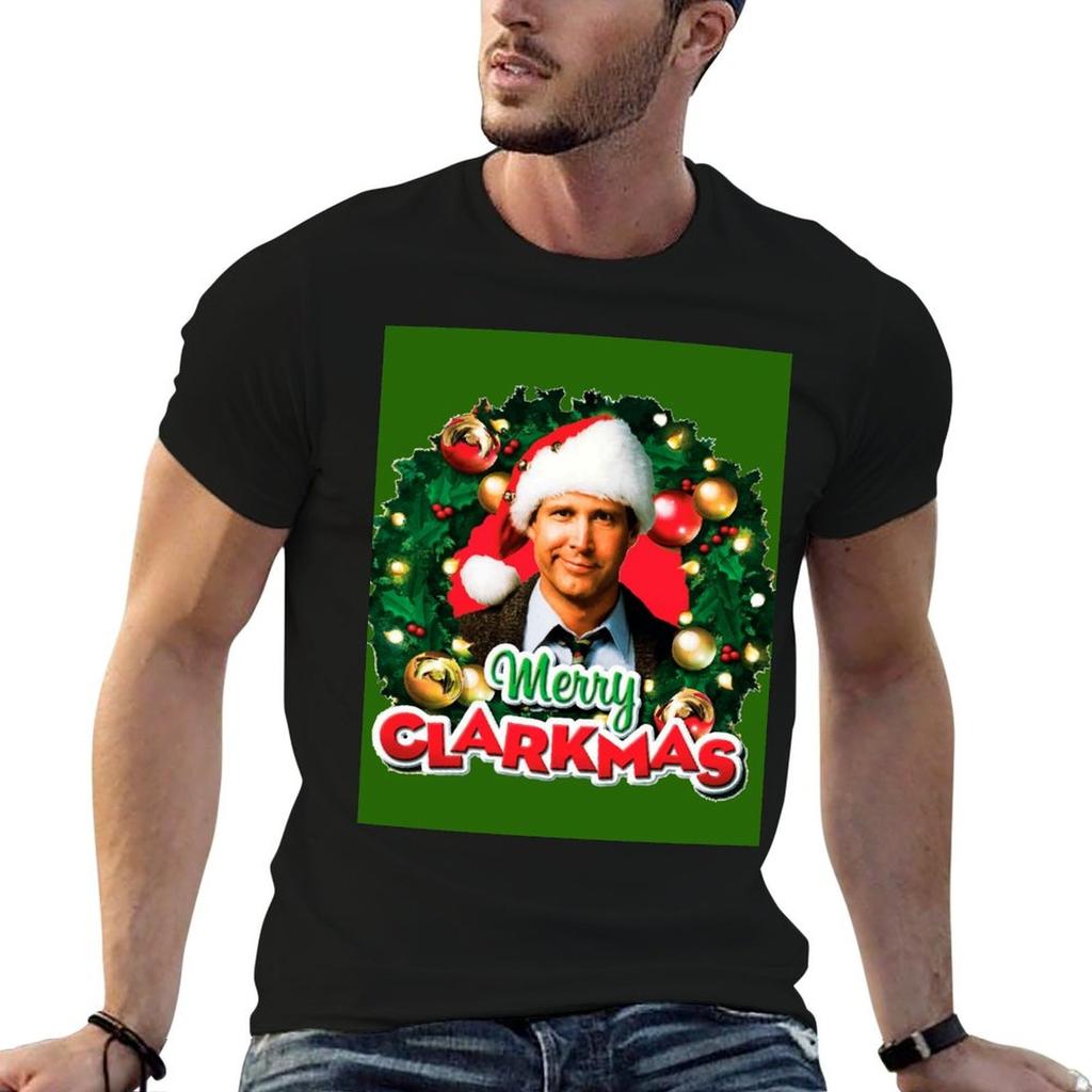 National Lampoons Christmas Vacation Clark Griswold TShirt All Match Basic Short Sleeve Top