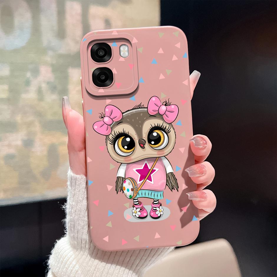 Case For Oppo A6 A6x A6s 4G 5G Cute Cartoon Cat Soft Silicone Protective Bumper Cover For OppoA6 OppoA6x A6s Anti Scratch Fundas