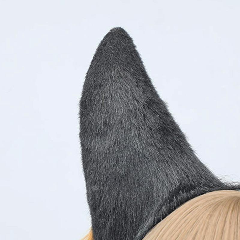Cosplay Hundeohren Stirnbänder Dobermänner Karneval Anime Charakter Haarband Hundeohren Stirnbänder Plüsch Weihnachten Haarreif