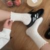 Fashionable Sweet College Style Lace Hollow Breathable Stacked Socks