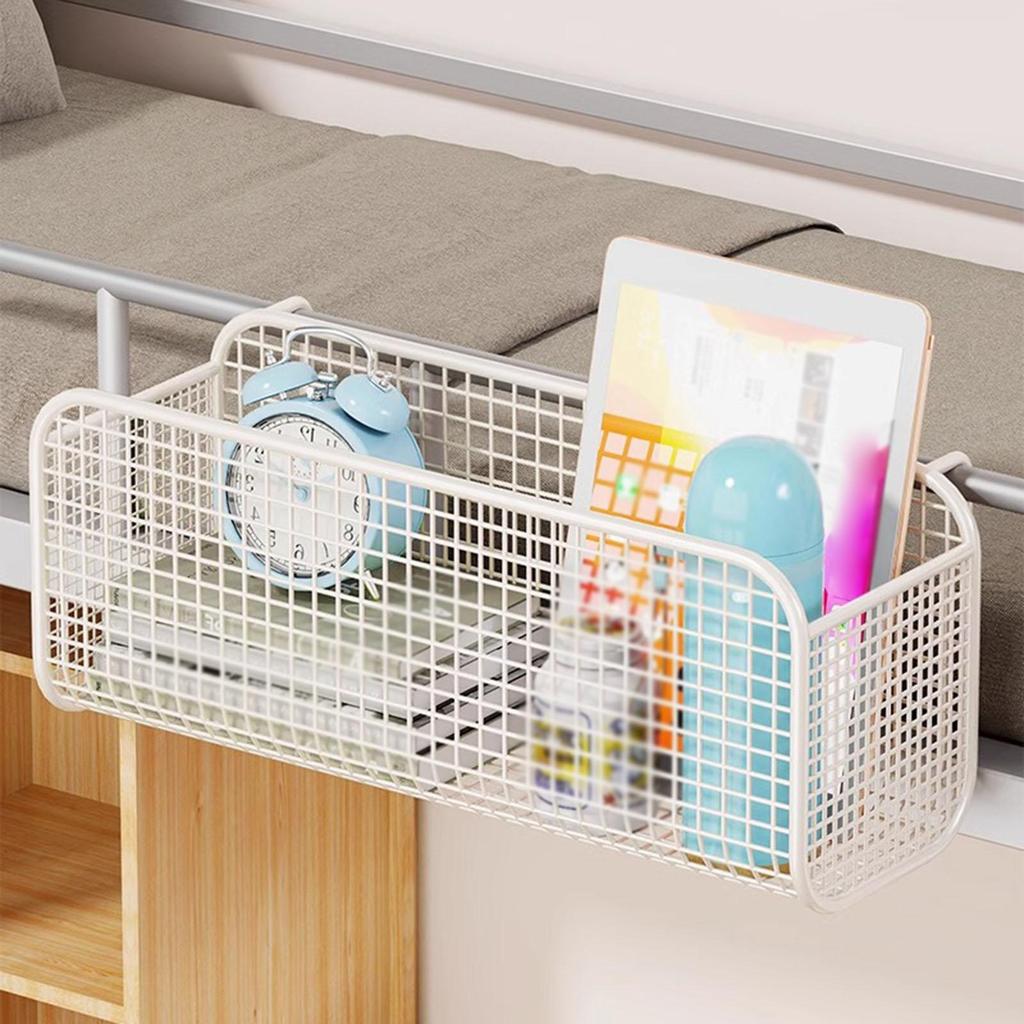Hanging Storage Basket for Magazine Phone Drinks Bedside Shelf Bedroom Office Large Capacity Easy to Install Multifunction