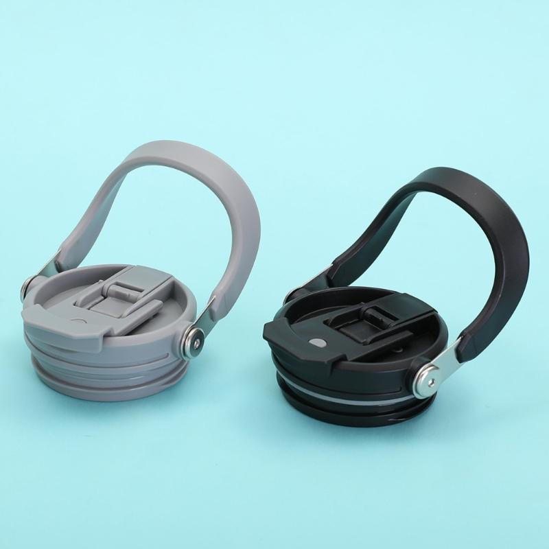 Double Spouts Drinking Lid Cover Leakproof Seal Handle Straw Lid for Spill Prevention Portable Car Cup Lid Enduring