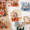 Curated Retro Winter Story Decorative Stickers – 16 Sheets for DIY Journals