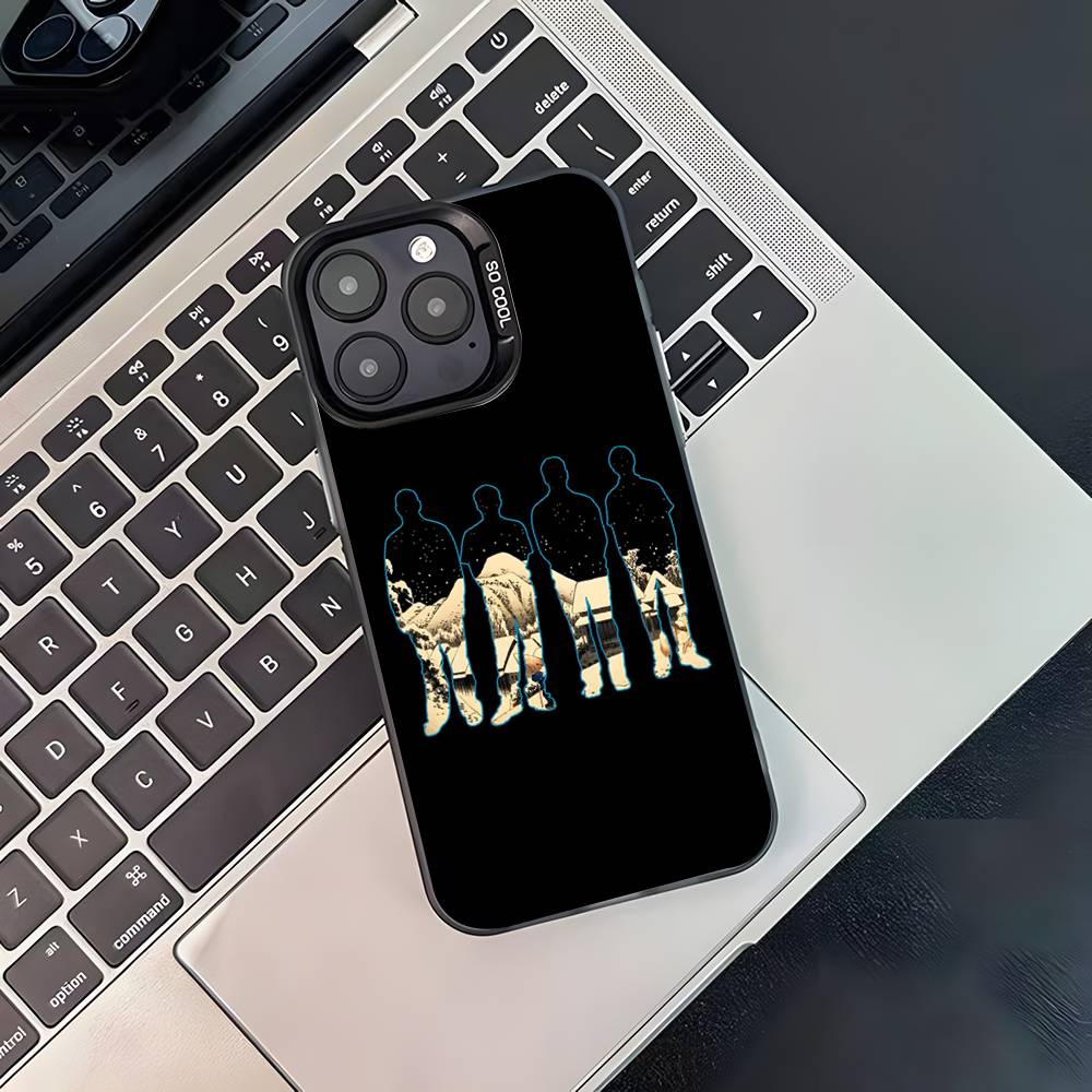 

W-Weezer Band For iPhone 17,16,15,14,13,12,11,Pro,MAX,Plus Black Shockproof Candy Matte Cover iPhone14PRO