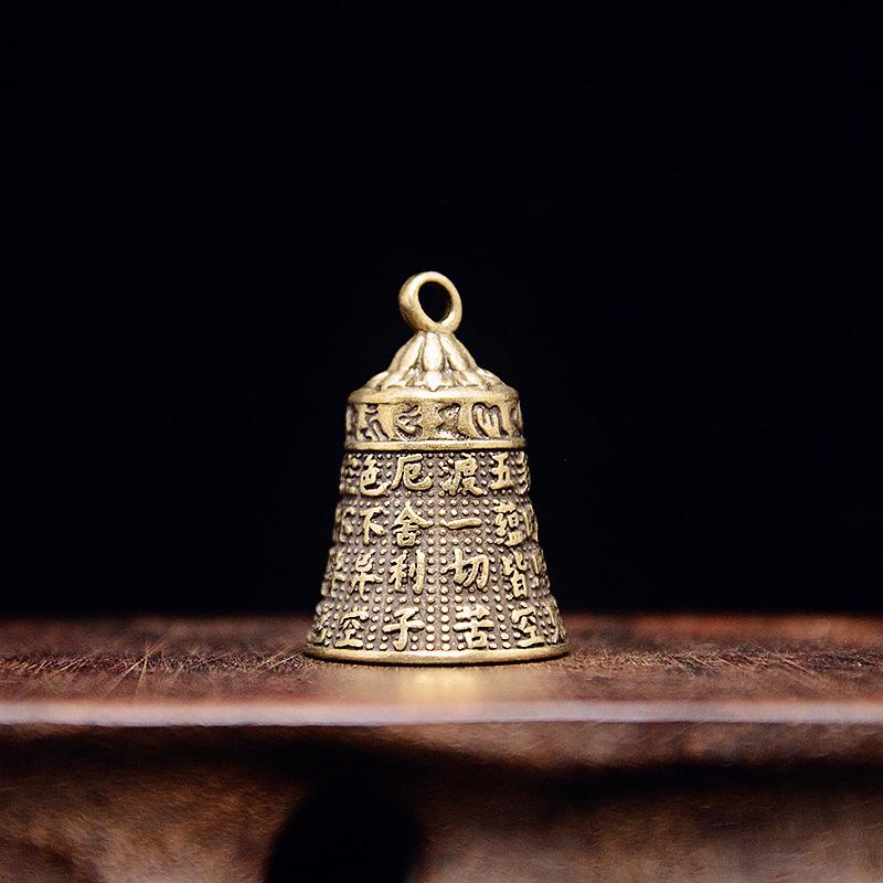 Brass Handicraft Die-Casting Button Wind Bell Tibetan Bronze Bell Creative Gift