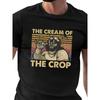 Men'S Vintage Wrestling Graphic T-Shirt  "The Cream of the Crop" Design - Soft Breathable, Distressed Print, Durable Construction, Short Sleeve