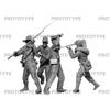 ICM 1/35 Scale US Confederate Infantry Set 2 (4 Soldiers) Plastic Model Kit 35024