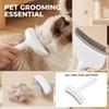 Pet Grooming Brush Stainless Steel Shedding Comb for Cats and Dogs Fur Removal Deshedding Tool Hair Thinning Brush for Pet Hair Cleaning