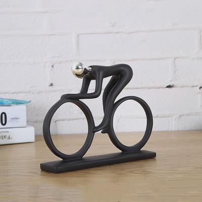 Nordic Simple  Resin Modern  Bicycler Cyclist Statue Bicycle Rider Statue Figurine Office Living Room Decor