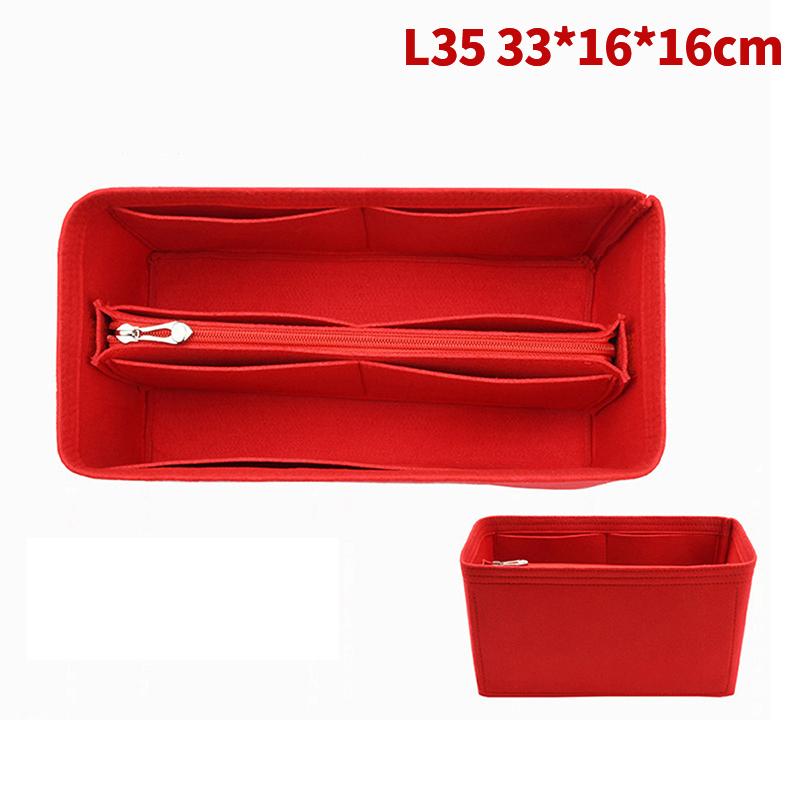 Neue Filzstoff-Einsatztasche Organizer Tragbare Kosmetiktaschen Make-up Handtaschen-Organizer Reise-Innentasche Zubehör