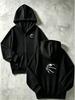Kids Zip Up Hoodie Dripping Black Basketball Minimalist Graphic Print Long Sleeve Hooded Jacket Boys Sports Street Outerwear