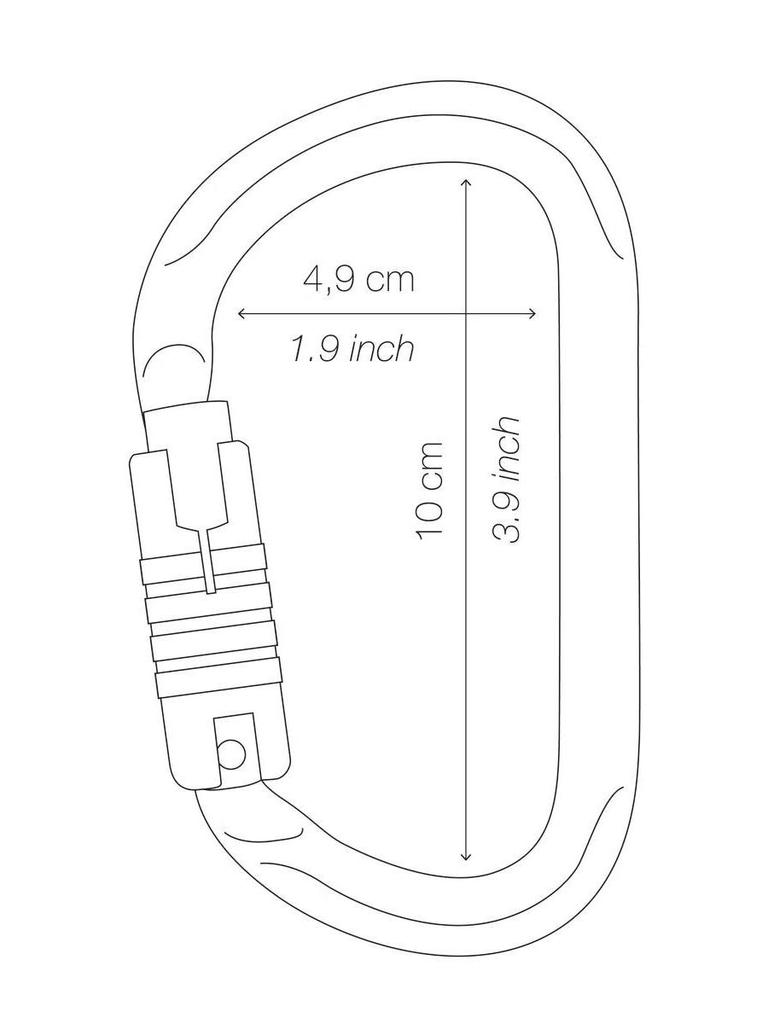 PETZL VULCAN High-Strength Steel Locking Carabiner