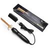 Electric Hot Heating Comb 3-in-1 Hair Straightener Hair Smooth Flat Iron Straightening Brush for Wigs Curling Iron YSX