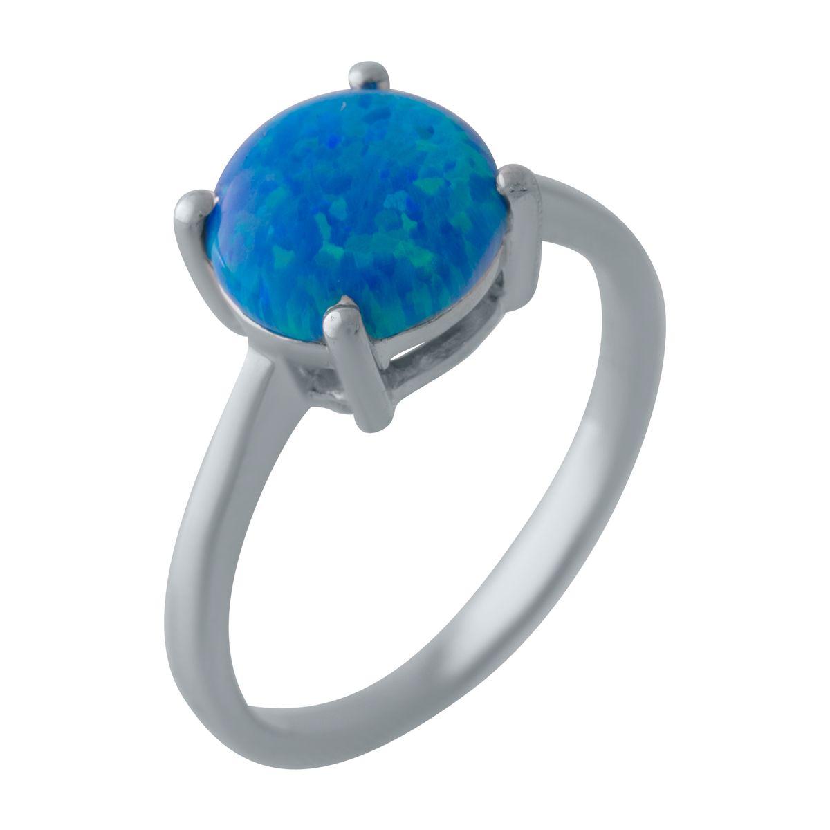 

Срібна каблучка з опалом 1.375ct (2028727) 1.97 гр. 925 проби 18