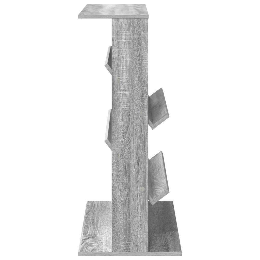 Magazine Shelf Grey Sonoma 70 X 41 X 96 Cm Particleboard