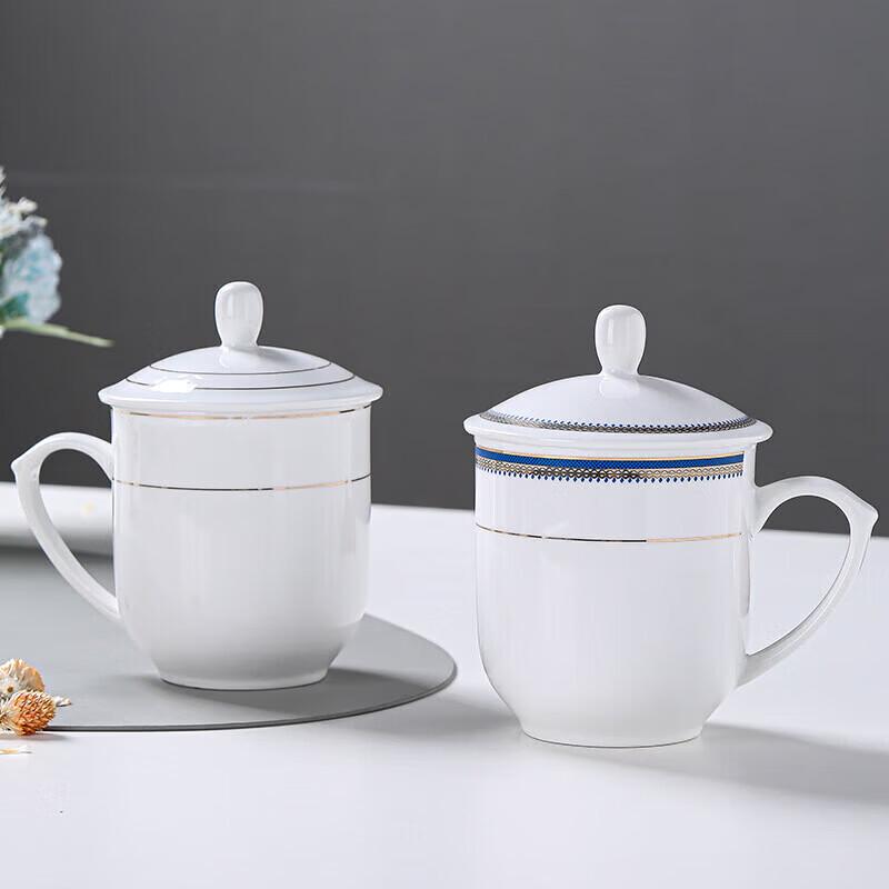 Jingdezhen Ceramic Teacup Set with Lids