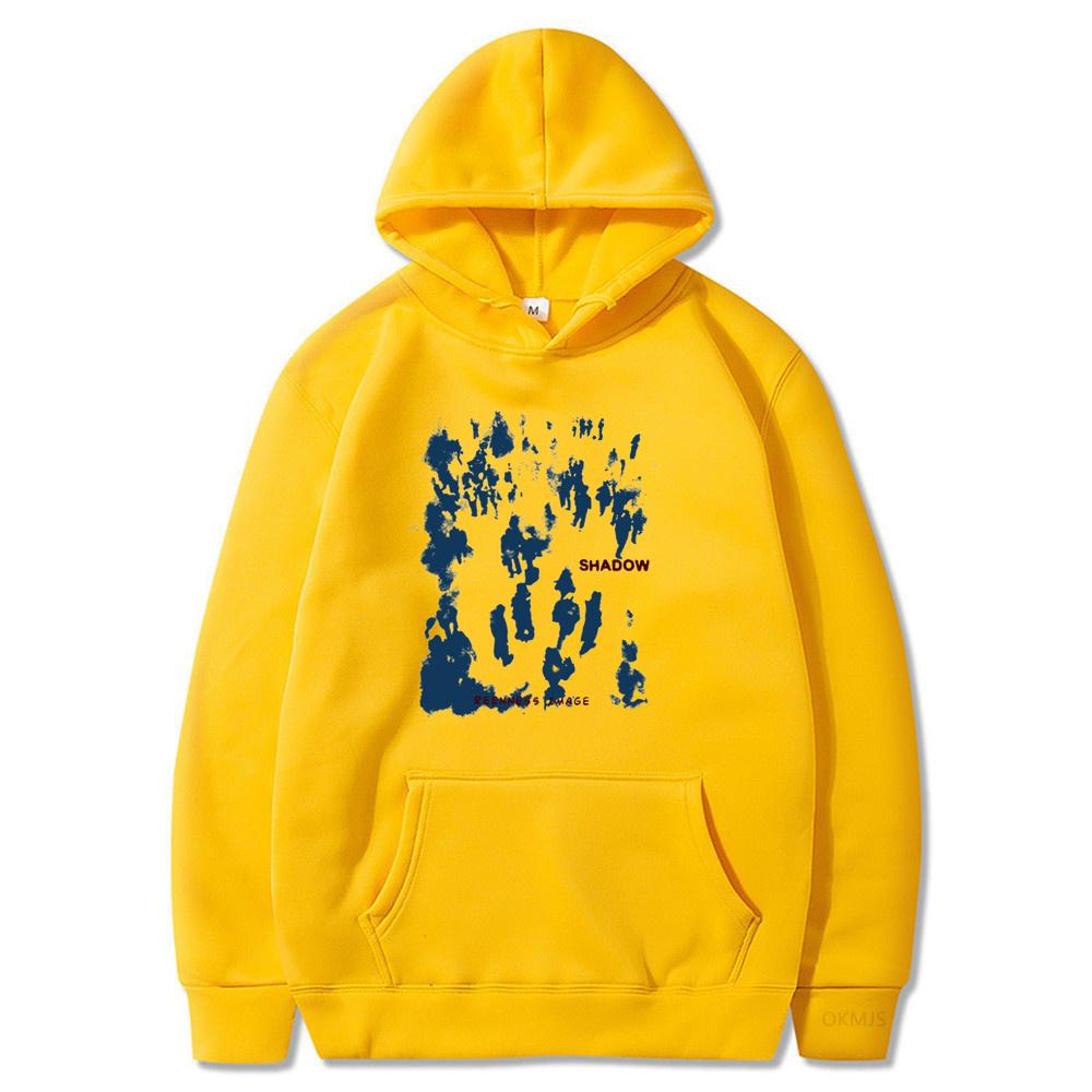 

Мужские толстовки с капюшоном в стиле хип-хоп, толстовки с теневым принтом, уличная одежда, Harajuku, повседневные свободные топы большого размера, пуловер, одежда унисекс XL