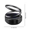 Car Aromatherapy Decoration Solar Rotating Air Freshener Double Ring Suspension Creative Ornament Car Interior Accessories