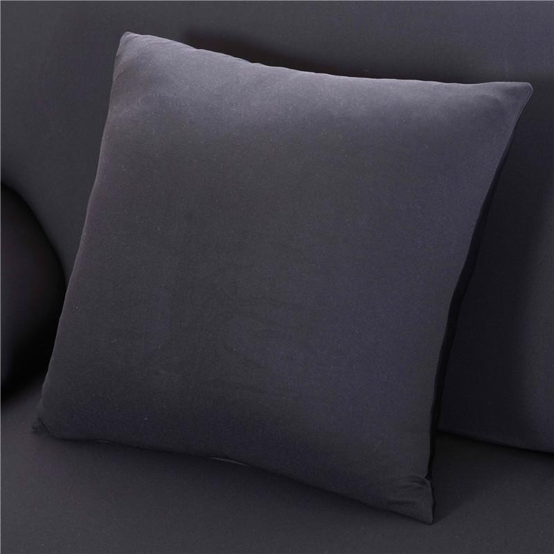 45x45cm Solid Color Elastic Pillow Case Cushion Cover Home Use Decoration Accessories Durable Durable Useful Useful