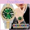 Nuovo Orologio al Quarzo da Uomo con Cinturino in Acciaio Moda Casual Business Calendario Full Drill Produttore Orologi da Uomo