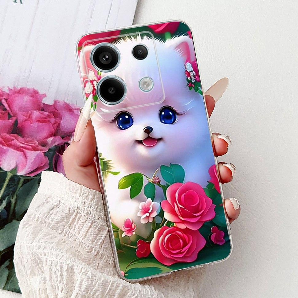 For Xiaomi Redmi Note 13 Pro 5G Case Fashion Butterfly Soft Silicone Phone Back Cover For Redmi Note 13 Note13 Pro Case Funda