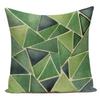 Green Plants Leaves Decorative Throw Pillowcase Polyester Cushion Cover Home Decor Nordic Pillow Cover For Sofa Seat Bed