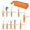 8/11Pcs Stainless Steel Halloween Pumpkin Carving Tool Professional with Carrying Case Pumpkin Carving Set