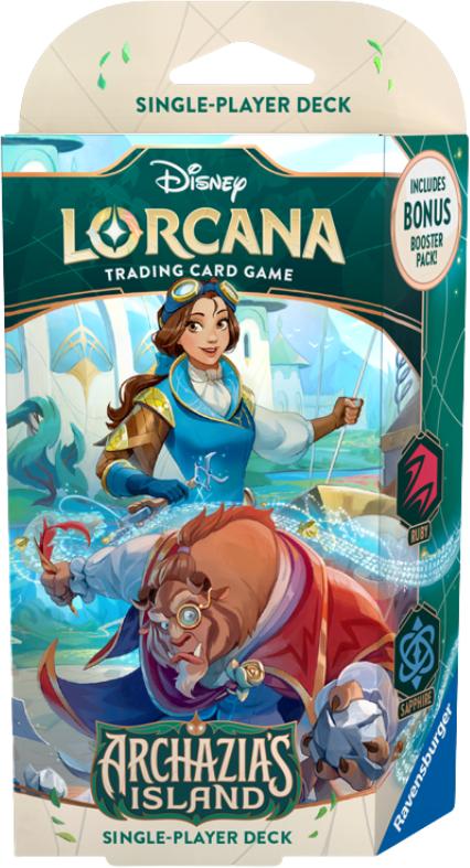 Disney Lorcana Ch7 Archazia' Island deck - Ruby&Sapphire Starter Deck (B)