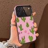 Cactus Succulents Phone Case For iPhone 17 16 15 14 13 12 11 Pro Max Plus Silver candy Matte Cover