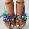 Women'S Colorful Floral Slide Sandals