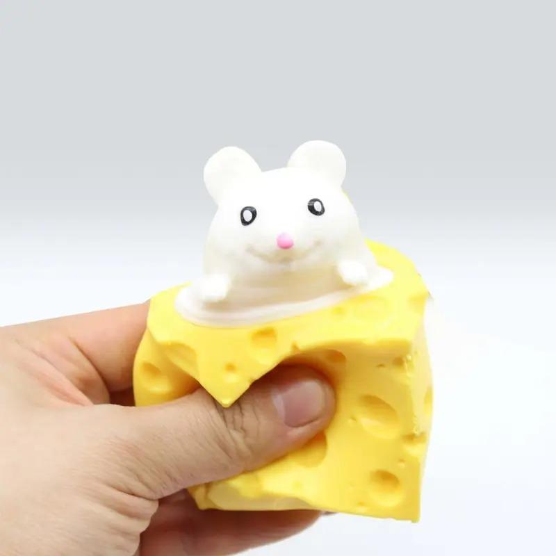 

Toys Kids Childrens ElegantPop Up Funny Mouse And Cheese Block Squeeze Anti Stress Toy Hide And Seek Figures Stress Relief Fidget For Adul