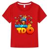 100% Cotone Gioco Bloons TD 6 Maglietta per Bambini Stampa Cartoon T-shirt per Bambini Streetwear Ragazzi Ragazze Top Estivi Girocollo Manica Corta
