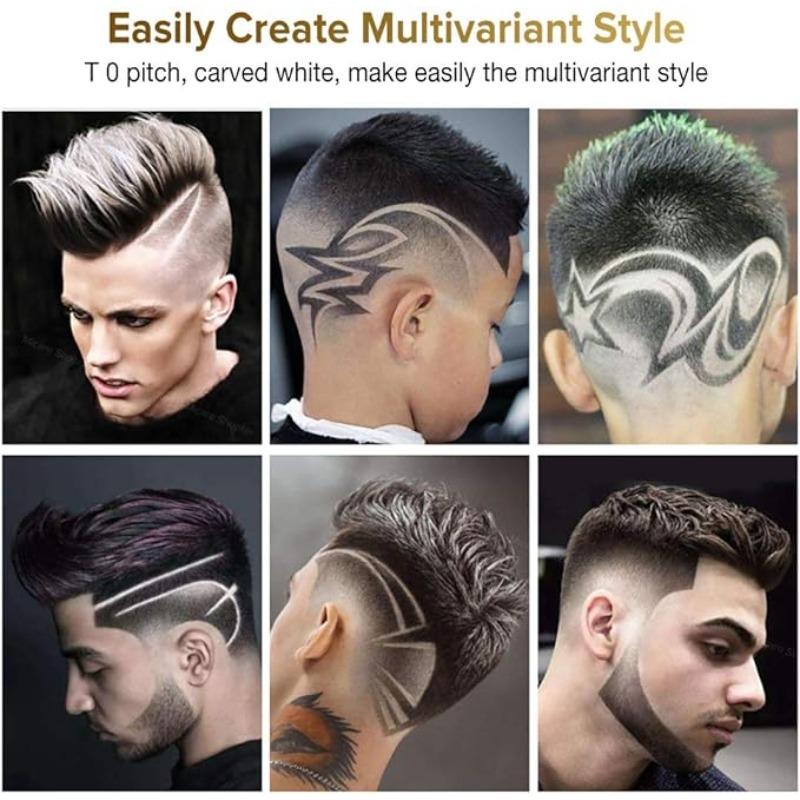 Gravur Vintage Haarschneidemaschine T9 Professionelle Haarschneidemaschine USB Wiederaufladbarer Bart Haartrimmer Tragbarer Friseurrasierer