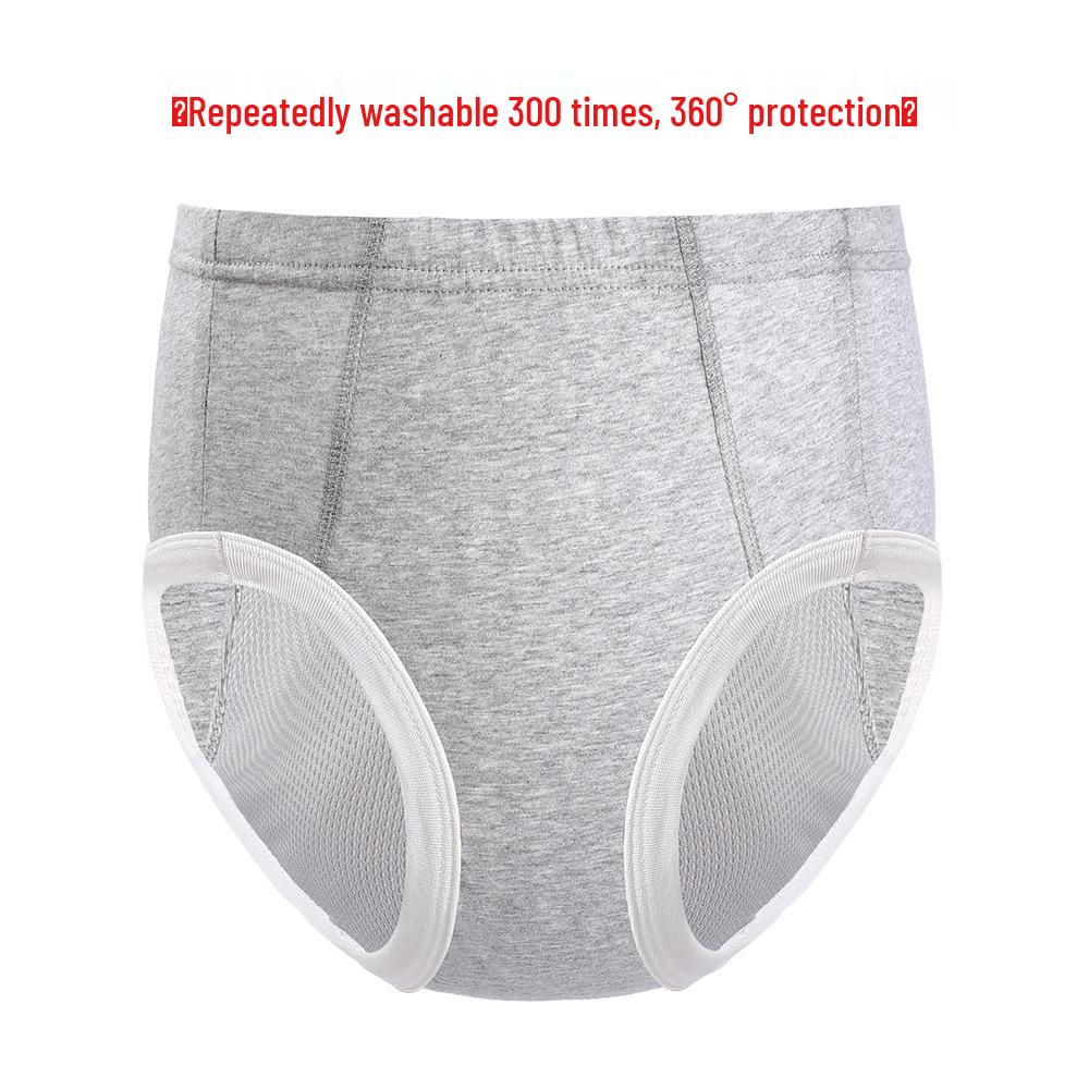 Breathable, Washable Pure Cotton Urine-Absorbent Underwear for Men, Women, and Elderly in Nursing Homes S [30-40kg]