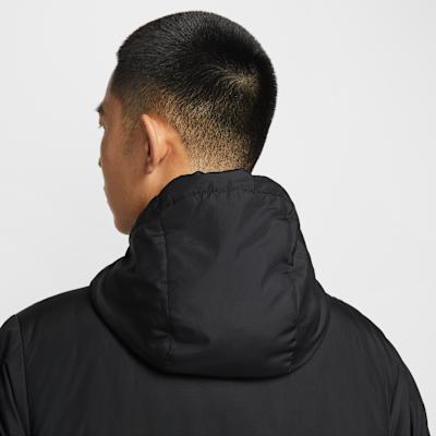 Men's Nike Puffer Jackets Men's Black Hooded Moderate