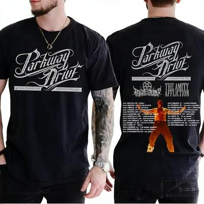 Parkway Drive 20 Year Anniversary European Tour 2026 Tshirt Cotton Short Sleeve Fashion Men Tshirts Unisex Streetwear Print Tee