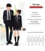 Unisex College-Style JK Uniform: Pleated Skirt & Suit Set
