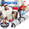 Christmas Gift Storage Bag Portable Wrapping Paper Storage Bag Durable Christmas Organizer with Carrying Handles
