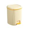 Large Capacity Silent Trash Can with Automatic Spring-Loaded Lid for Home and Office