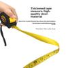 Precise Clear Steel Tape Measure Retractable 3M/5M/7.5M/10M Thickened Rubberized Woodworking Wear-Resistant Tool Tape Ruler