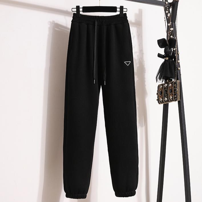 Dimanaf 2024 podzimní dlouhé kalhoty tepláky Basic Bavlna Dámské Jednobarevný harémový pásek elastický pas ležérní volné kalhoty nové