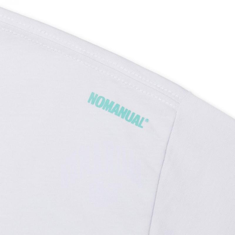 Nomanual 2T Arch Logo T shirT   whiTe