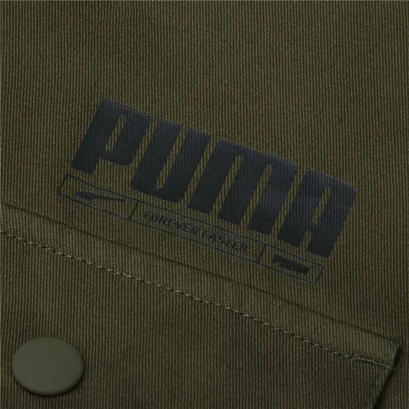 PUMA Logo Printed Vintage Utility Jacket Men Tops Green 534478-44