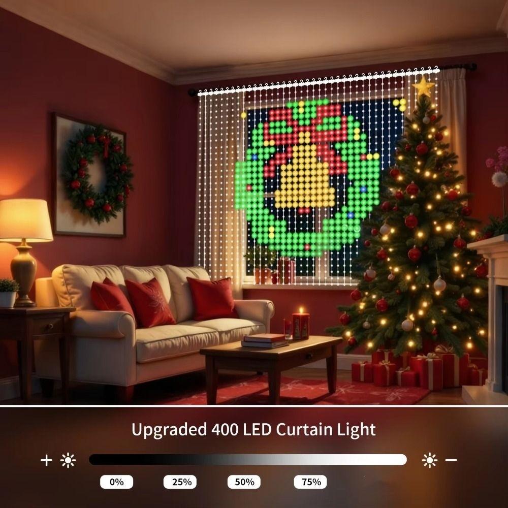 DIY Pattern Fairy String Lights APP Controlled Smart Lights RGB Pixel Lights  Window Decor