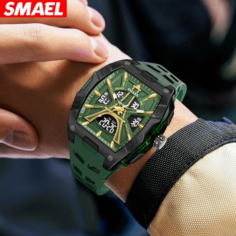 Top Brand New High Sense Men's Watch Leading the Trend with LED Luminous Multifunctional Quartz Electronic Movement Watch
