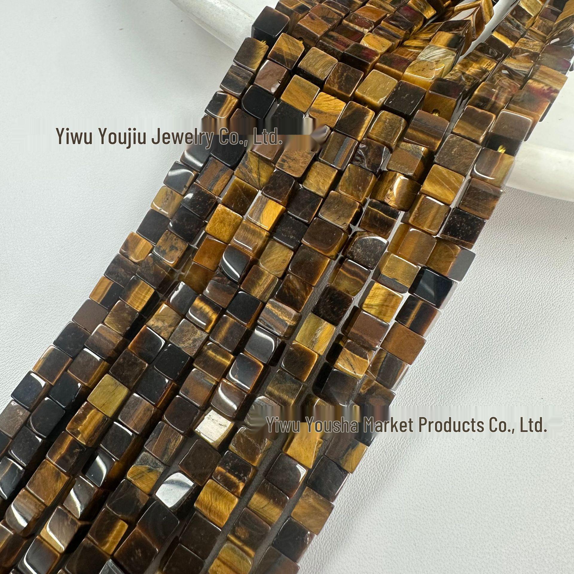 

Натуральный камень, квадратные бусины 4x4 мм для изготовления украшений своими руками 38cm length