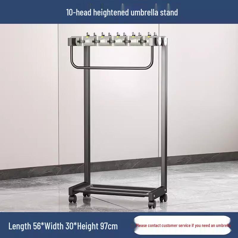 Запираемая коммерческая подставка для зонтов Longpin 10-Slot