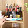 Multi-function 360 Rotating Seasoning Storage Rack Shelf Rotating Spice Rack Non-slip Waterproof Kitchen Organizer Accessories