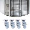 Pack of 8 20mm Plastic Shower Door Rollers for Sliding and Semicircles Door Quiet Sturdy Replacement Bathroom Accessory
