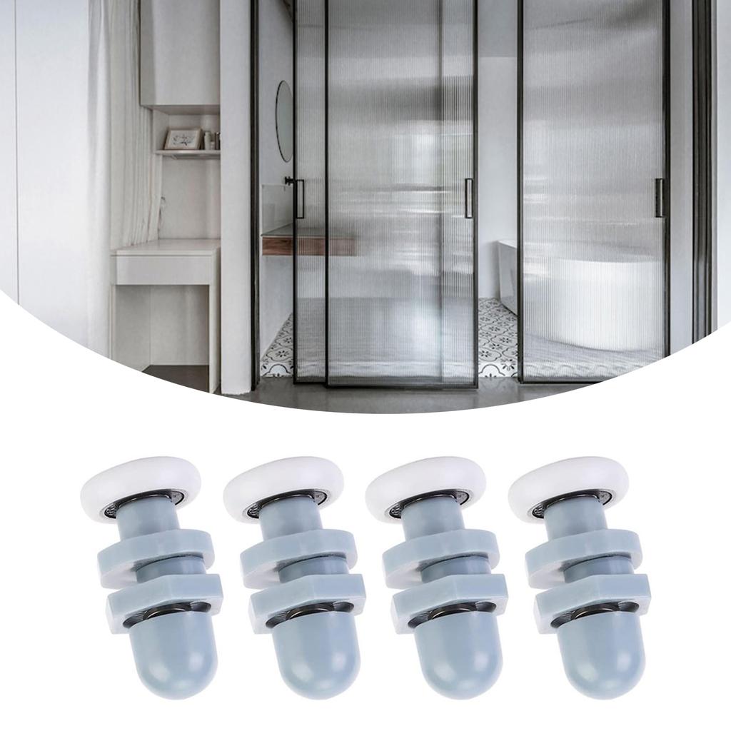 Pack of 8 20mm Plastic Shower Door Rollers for Sliding and Semicircles Door Quiet Sturdy Replacement Bathroom Accessory
